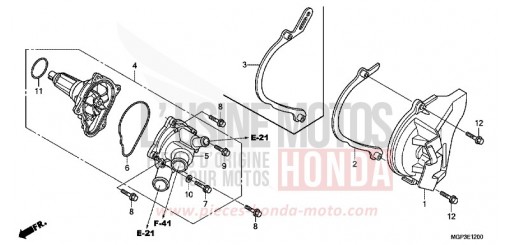 POMPA ACQUA CBR1000RRD di 2013